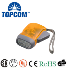 3 LED PVC Material Hand drücken Dynamo LED Taschenlampe